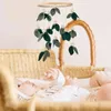 Dekorative Teller Baby Mobile weiche Filz Kinderzimmer Krippen Waldbaumblatt Dekor beruhigen Spielzeug für Kinderschlafzimmer hängen Q6Z2