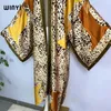 Costumi da bagno da donna WINYI Donna Bohemian Stampa leopardata Elegante abito casual Cardigan africano Capispalla per l'estate Kimono sexy con sensazione di seta