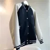 Bahar Sonbahar Kadın Beyzbol Ceket Tasarımcı Moda Ceketleri Klasik Kakma Elmas Coat Sweatshirt Kadınlar Sıradan Fermuarlı Rüzgar Derecesi Spor Giyim