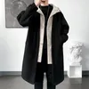 Men's Trench Coats Coat Jacket Men Autumn Spring Hip Hop Korean Fashion Streetwear Hooded Casual Jackets Long Clothes