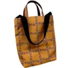 حقيبة حمل كبيرة سعة كبيرة للسيدات JW Caramel مطبوعة القماش حقيبة 220616201J