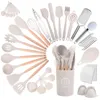 Ensembles d'ustensiles de cuisine Umite Chef Silicone cuisine ensemble d'ustensiles de cuisine 43 pièces spatule antiadhésive résistant à la chaleur cuisine 231213