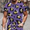 T-shirts pour hommes T-shirts Harajuku motif imprimé léopard surdimensionné hauts vêtements style respirant lâche mode cool hip hop drôle hommes t-shirts