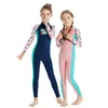 Costumi da bagno da donna Estate Ragazze Muta Un pezzo Muta da sub a maniche lunghe Protezione solare Cartone animato Abbigliamento da surf Asciugatura rapida Costume da bagno per bambini 2023