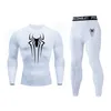 Trainingspakken voor heren Sportpak MMA Rashgard Heren Sneldrogend Sportkleding Compressiekleding Fitnesstrainingsset Thermisch ondergoed Legging