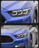 Bilfrontljus för Ford Mustang 20 15-20 17 Strålkastare Montering av bilar med LED DRL Dynamic Turn Signal Lights