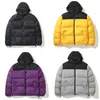 Fashion puffer jacket new hoodie men women autumn winter down jacket Outerwear Causal Hip Hop Streetwear windbreaker thick coat size s-2xl purple yellow clothes