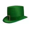 Bérets Patricks Day Hat Flat Top National Halloween Party