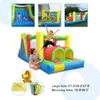 Uppblåsbara studsare Playhouse Swings Yard Bounce House 652824M Castle Hinder för barnspel Toys Slide Bouncer Jumping Trampoline 231212