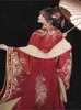 Этническая одежда Hanfu Dres Древнее китайское традиционное свадебное платье невесты с вышивкой Красное платье Хэллоуин Косплей Костюм Танцевальная юбка 231212