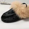 Slipper AS 2024 Kids Fashion Shoes Children Fur Outdoor Slides Baby Girls Slip On Slippers Toddler Boys Brand Flats Princess 231212