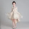 Abbigliamento etnico per ragazze Abito elegante per principessa Anno per bambini Abito da sposa per feste Abiti per bambini Compleanno Vestido Wear