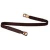 Cinture Cintura da donna Fascia elastica Cintura da donna con fibbia a catena in metallo per abito maglione Vita regolabile in similpelle