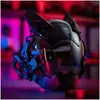 Party Masks Cyberpunk Mask Cosplay Maski Black Samurai Wars Kamen Rider Masks Halloween Fit Party Coolplay Gift 220711 Drop Delivery H Dhkrq