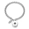 Charm-Armbänder, Edelstahl-Armband mit Ingwer-Druckknopf-Charms, passend für 18 mm NN-6671228B