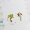 Charms 10st Coconut Tree Alloy Charm Halsband hängen smycken hantverk grossist