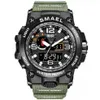 SMAEL Marca Moda Uomo Orologi sportivi Uomo Orologio analogico al quarzo Orologio militare Orologio maschile Orologio da uomo 1545 relog masculino 220113183i