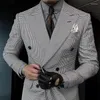 Garnitury męskie jesienne kurtki wzorowe ogarów blezery wygodne spersonalizowane artystyczne przyczynowe ubrania męskie kurtki przyczynowe
