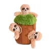 Dog Toys tuggar 4 st kreativa knakande plysch Pet Toy Fun Hide Sök Dog Toy Stuffed Animal Tree Hole Toy Pet Safe Non-Toxic Burrow Toy 231212