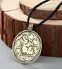 Pendant Necklaces Retro Slavic Wolf For Men39s Viking Runes Amulet Serbia Animal Necklace Rope Chain Kolovrat Jewelry Accessory8020492