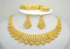 Dubai Gold Color Jewelry Sets For Big Necklace African Women Italian Bridal Wedding Accessories1455568