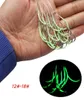 7 Sizes 1218 Luminous Hook With Line High Carbon Steel Barbed Hooks Asian Carp Fishing Gear 60 Pieces Lot H18048947