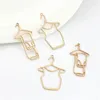 Charms 2st Hollow Clothes Hanger Byxor Torka rack Charm för DIY -halsband örhänge Keychain Armband Making smycken Tillbehör