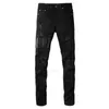 2023New Hommes Jeans Trou Bleu Clair Gris Foncé Italie Marque Homme Pantalon Long Pantalon Streetwear Denim Skinny Slim Droit Biker Jean pour D2 Top qualité ###