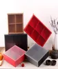 Gift Wrap 100pcslot Transparent Black Red Brown Cake Box Dessert Macarons Mooncake Boxes Pastry Packaging5777739