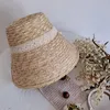 Berets French Straw Hat Tea Party Sun Christening Lace Female Headdress