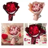 Bouquet de fleurs décoratives, savon de saint valentin, roses artificielles, décoration pour fête de fiançailles, cérémonie des mères