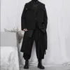 Ternos masculinos M-5XL primavera outono para homens marca de moda original yamamoto estilo nicho designer solto rendas jaqueta plus size topos