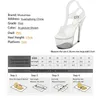 Zapatos de vestir Crystal Show Stripper Tacones Plataformas de zapatos transparentes Sandalias altas Mujer Transparente Sexy Zapatilla de boda 231212