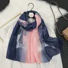 Nova primavera inverno hijab lenços de seda xales feminino viagem à beira-mar praia marca poncho xale cachecol bandana foulard femme pashmina