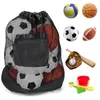 Balls Lightweight Mesh Ball Bag Large Capacity Net Sports Ball Bag Portable Soccer Basketball Storage Net Bag Easy to Carry 231213