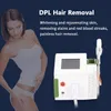 CE-godkänd DPL-laser smärtfri depilering Permanent hårborttagning Follikel Penetration Skinblekning Vaskulär terapi Pulsljussalong