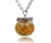 Pendant Necklaces Seaweed Glass Ball Necklace Natural Solid Crystal Pendants Girl039s Candy Color Jewelry15047981