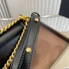 Kvinnokedja påse lyxig enkel axel crossbody väska toppväska designer väska ny handväska