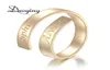 Niestandardowy pierścionek Pierścień spersonalizowany Pierścień Złota Dainty Początkowa opakowanie gepersonaleerde pierścień prezent dla jej dostawcy Etsy3689641