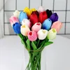 Dekoracyjne kwiaty wieńce 510 szt. Tulip sztuczny bukiet pianka Piana Fałszne domowe ogrodowe sypialnia dekoracja przyjęcia weselna kwiat 231213