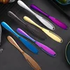 Knives Stainless Steel Butter Knife Holes Cheese Dessert Cutlery Toast Wipe Cream Bread Cutter Tableware Kitchen Tools