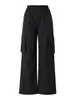 Pantaloni da donna Casual Tinta unita Pantaloni larghi a vita alta con gamba dritta Pantaloni lunghi larghi da donna 231213