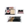 Kosmetiska väskor 3 i 1 Make Up Bag Set Transparent PVC Storage Eyebrow Pencil Student Stationary Case Stylish Design