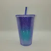 Tazza fredda in plastica Starbucks con borchie blu Ombre da 24 once 202184KS285Y