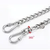 Dog Training Obedience HQ LC02 100 Stainless Steel 304 Seamless No Knot Jack Link Chain Pet Leash Small Large Dogs Lead with Collar Handle 231212