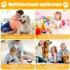 Dog Toys Chews 4Pcs Dog Button with Light Dog Toys Talking Button Buzzer Pet Training Button Fun Voice Recording Button for Dogs Pet Speech 231212