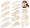 16PCS Pearl Hair Clip do włosów Elegancki spinka do włosów ZAKAŻA BARRETTE Koreańskie projekty spinki do włosów do włosów Women9072248