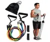 11pcsset Portable Pull Up Rope Fitness Gym Workout Exercise Resistance Belt Stretch Bands Lightweight Elastic Tension Rope h1564717