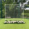 Griglia quadrata Sfondo Stand Decorazioni per matrimoni Arco in ferro Decorazione Palcoscenico per feste Scaffale per fiori con oggetti di scena per festival342J