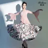 Stage Wear X2199 Lady Modern Dance Spódnica Dancing Waltz Dress Social Social Latin Costume